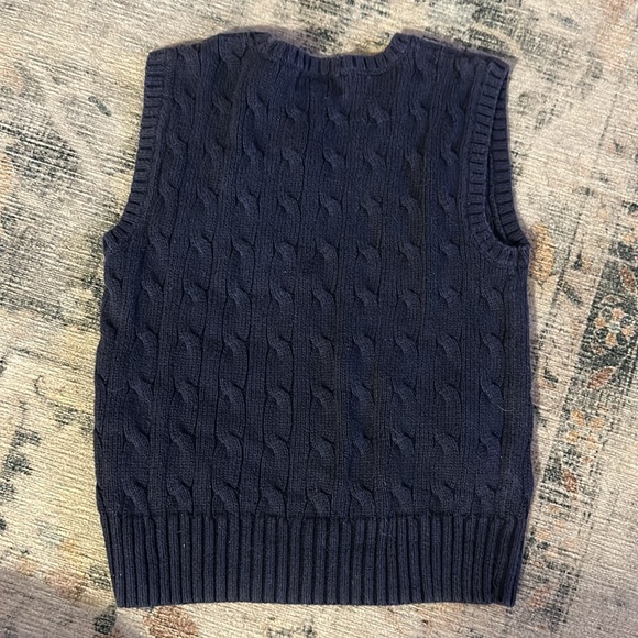 Navy boys polo by Ralph Lauren sweater vest 4t - Picture 2 of 2